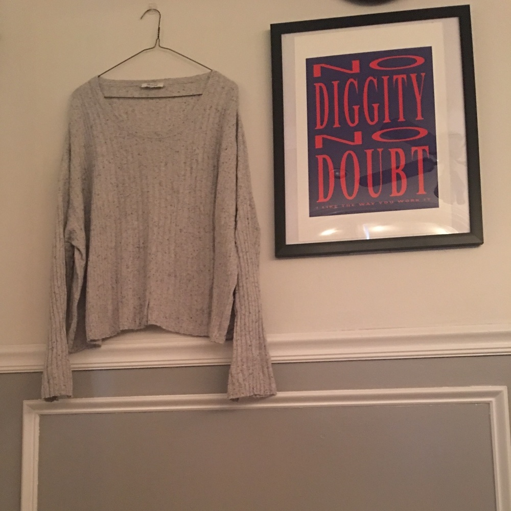 Gray sweater from Madewell